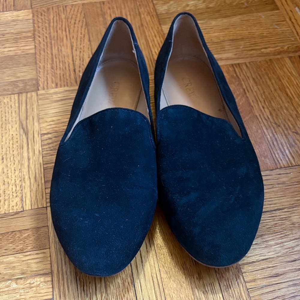 4/$20 🌻 J. Crew Black Faux Suede Loafers